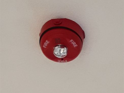 New ceiling mounted fire alarm